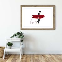 Hero Art Print Oak Frame | Bombinate Hero Art Print Oak Frame | Bombinate