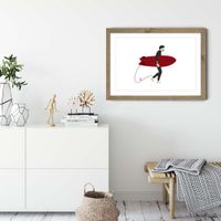 Hero Art Print Oak Frame | Bombinate Hero Art Print Oak Frame | Bombinate
