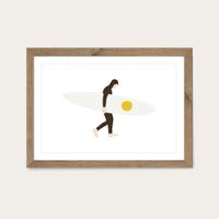 Salty Art Print Oak Frame | Bombinate Salty Art Print Oak Frame | Bombinate