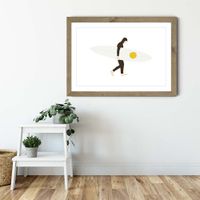 Salty Art Print Oak Frame | Bombinate Salty Art Print Oak Frame | Bombinate