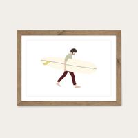 Sebastian Art Print Oak Frame | Bombinate Sebastian Art Print Oak Frame | Bombinate