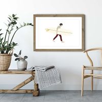Sebastian Art Print Oak Frame | Bombinate Sebastian Art Print Oak Frame | Bombinate