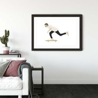 Push Art Print Black Frame | Bombinate Push Art Print Black Frame | Bombinate