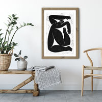 Choregraphic Character I Art Print Oak Frame | Bombinate Choregraphic Character I Art Print Oak Frame | Bombinate