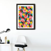 Windy Day Art Print Black Frame | Bombinate Windy Day Art Print Black Frame | Bombinate