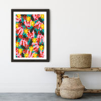 Windy Day Art Print Black Frame | Bombinate Windy Day Art Print Black Frame | Bombinate