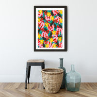 Windy Day Art Print Black Frame | Bombinate Windy Day Art Print Black Frame | Bombinate
