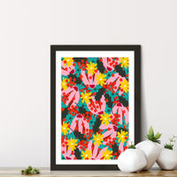 Windy Day Art Print Black Frame | Bombinate Windy Day Art Print Black Frame | Bombinate