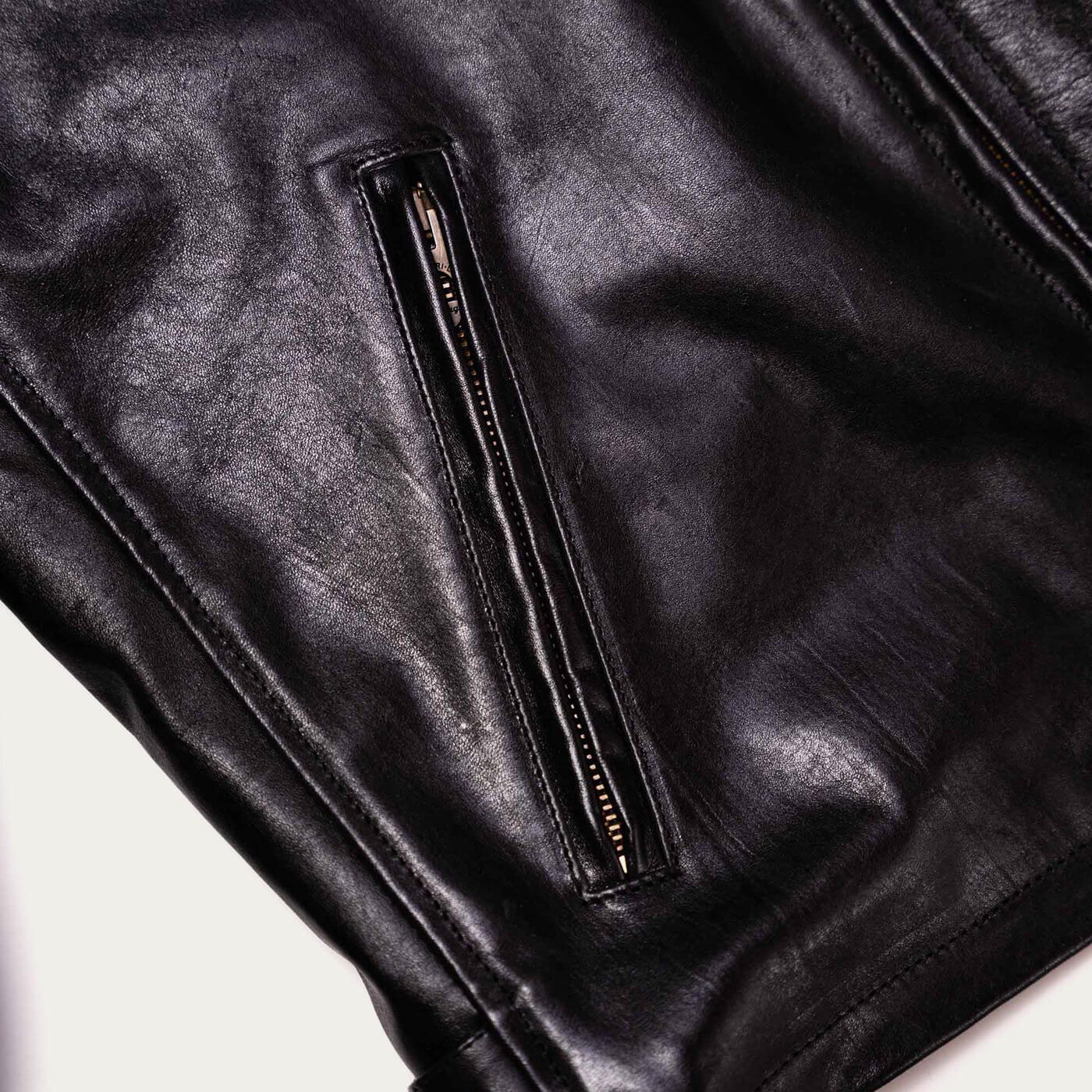 Black Varenne Horsehide Leather Jacket | Bombinate