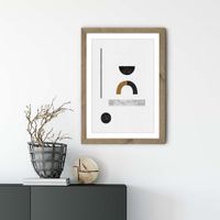 Abstract Geometric III Art Print Oak Frame | Bombinate Abstract Geometric III Art Print Oak Frame | Bombinate