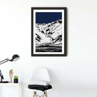 Blue Mountains II Art Print Black Frame | Bombinate Blue Mountains II Art Print Black Frame | Bombinate
