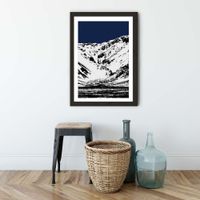 Blue Mountains II Art Print Black Frame | Bombinate Blue Mountains II Art Print Black Frame | Bombinate