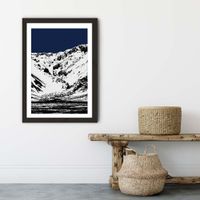 Blue Mountains II Art Print Black Frame | Bombinate Blue Mountains II Art Print Black Frame | Bombinate