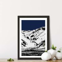 Blue Mountains II Art Print Black Frame | Bombinate Blue Mountains II Art Print Black Frame | Bombinate