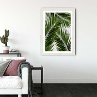 Palm Leaf III Art Print White Frame | Bombinate Palm Leaf III Art Print White Frame | Bombinate