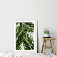 Palm Leaf III Art Print White Frame | Bombinate Palm Leaf III Art Print White Frame | Bombinate