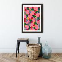 Plant Flowers Art Print Black Frame | Bombinate Plant Flowers Art Print Black Frame | Bombinate