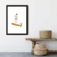 Sup Art Print Black Frame | Bombinate Sup Art Print Black Frame | Bombinate