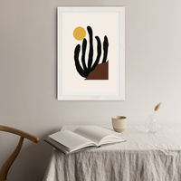 Canyon Art Print White Frame | Bombinate Canyon Art Print White Frame | Bombinate