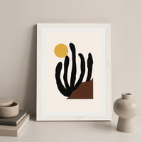 Canyon Art Print White Frame | Bombinate Canyon Art Print White Frame | Bombinate