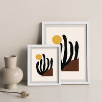 Canyon Art Print White Frame | Bombinate Canyon Art Print White Frame | Bombinate