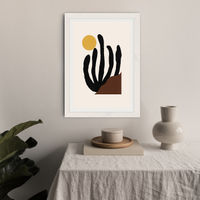 Canyon Art Print White Frame | Bombinate Canyon Art Print White Frame | Bombinate