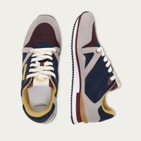 Blue Suede and Burgundy Mesh André | Bombinate Blue Suede and Burgundy Mesh André | Bombinate