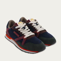 Suede Marine Bordeaux Green André | Bombinate Suede Marine Bordeaux Green André | Bombinate