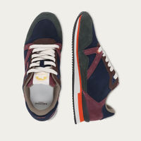Suede Marine Bordeaux Green André | Bombinate Suede Marine Bordeaux Green André | Bombinate