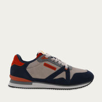 Suede Navy Gray Orange André | Bombinate Suede Navy Gray Orange André | Bombinate