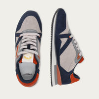 Suede Navy Gray Orange André | Bombinate Suede Navy Gray Orange André | Bombinate