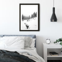 Black River Art Print Black Frame | Bombinate Black River Art Print Black Frame | Bombinate