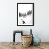 Black River Art Print Black Frame | Bombinate Black River Art Print Black Frame | Bombinate