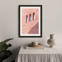 Three Windows Art Print Black Frame | Bombinate Three Windows Art Print Black Frame | Bombinate
