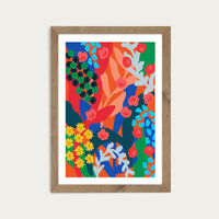 Joyful Day Art Print Oak Frame | Bombinate Joyful Day Art Print Oak Frame | Bombinate