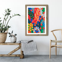 Joyful Day Art Print Oak Frame | Bombinate Joyful Day Art Print Oak Frame | Bombinate
