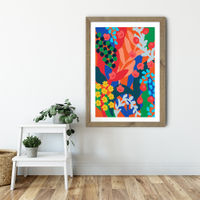 Joyful Day Art Print Oak Frame | Bombinate Joyful Day Art Print Oak Frame | Bombinate
