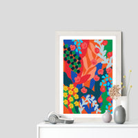 Joyful Day Art Print White Frame | Bombinate Joyful Day Art Print White Frame | Bombinate