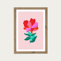 You're a Flower Art Print Oak Frame | Bombinate You're a Flower Art Print Oak Frame | Bombinate