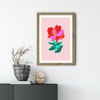 You're a Flower Art Print Oak Frame | Bombinate You're a Flower Art Print Oak Frame | Bombinate
