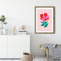 You're a Flower Art Print Oak Frame | Bombinate You're a Flower Art Print Oak Frame | Bombinate
