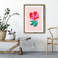 You're a Flower Art Print Oak Frame | Bombinate You're a Flower Art Print Oak Frame | Bombinate