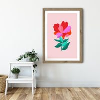 You're a Flower Art Print Oak Frame | Bombinate You're a Flower Art Print Oak Frame | Bombinate