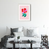 You're a Flower Art Print White Frame | Bombinate You're a Flower Art Print White Frame | Bombinate
