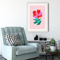 You're a Flower Art Print White Frame | Bombinate You're a Flower Art Print White Frame | Bombinate