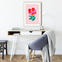 You're a Flower Art Print White Frame | Bombinate You're a Flower Art Print White Frame | Bombinate