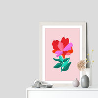 You're a Flower Art Print White Frame | Bombinate You're a Flower Art Print White Frame | Bombinate