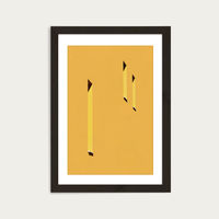 Yellow Windows Art Print Black Frame | Bombinate Yellow Windows Art Print Black Frame | Bombinate