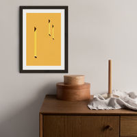 Yellow Windows Art Print Black Frame | Bombinate Yellow Windows Art Print Black Frame | Bombinate