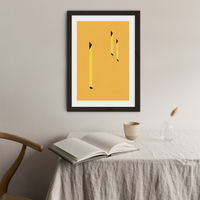 Yellow Windows Art Print Black Frame | Bombinate Yellow Windows Art Print Black Frame | Bombinate